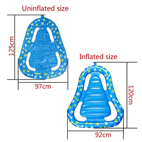 Pool Float For Dog And Cat, Dog Pool Float, Dog Inflatable Raft, Pet Pool Float, Inflatable Stay Dry Ride On Puppy Paw Raft For Pets Swimming (47.2 X 36.2 Inch) #TOP3
