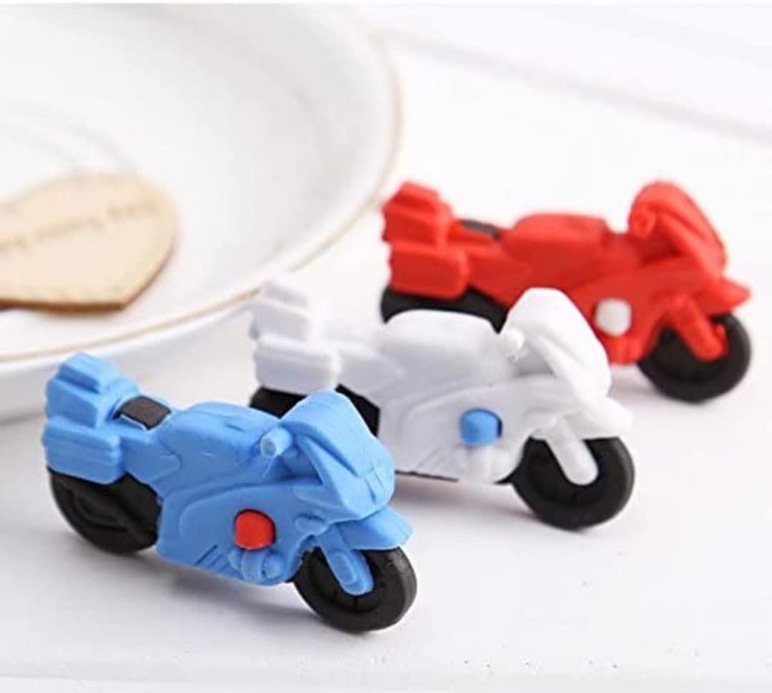 AK Store (Pack of 4) Cute 3D Motorcycle Bike Shape Rubber Pencil Erasers, Stationery for Kids School Boys Girls, Birthday Return Gifts (B0BJ7QPT9P) Amazon Price History, Amazon Price Tracker
