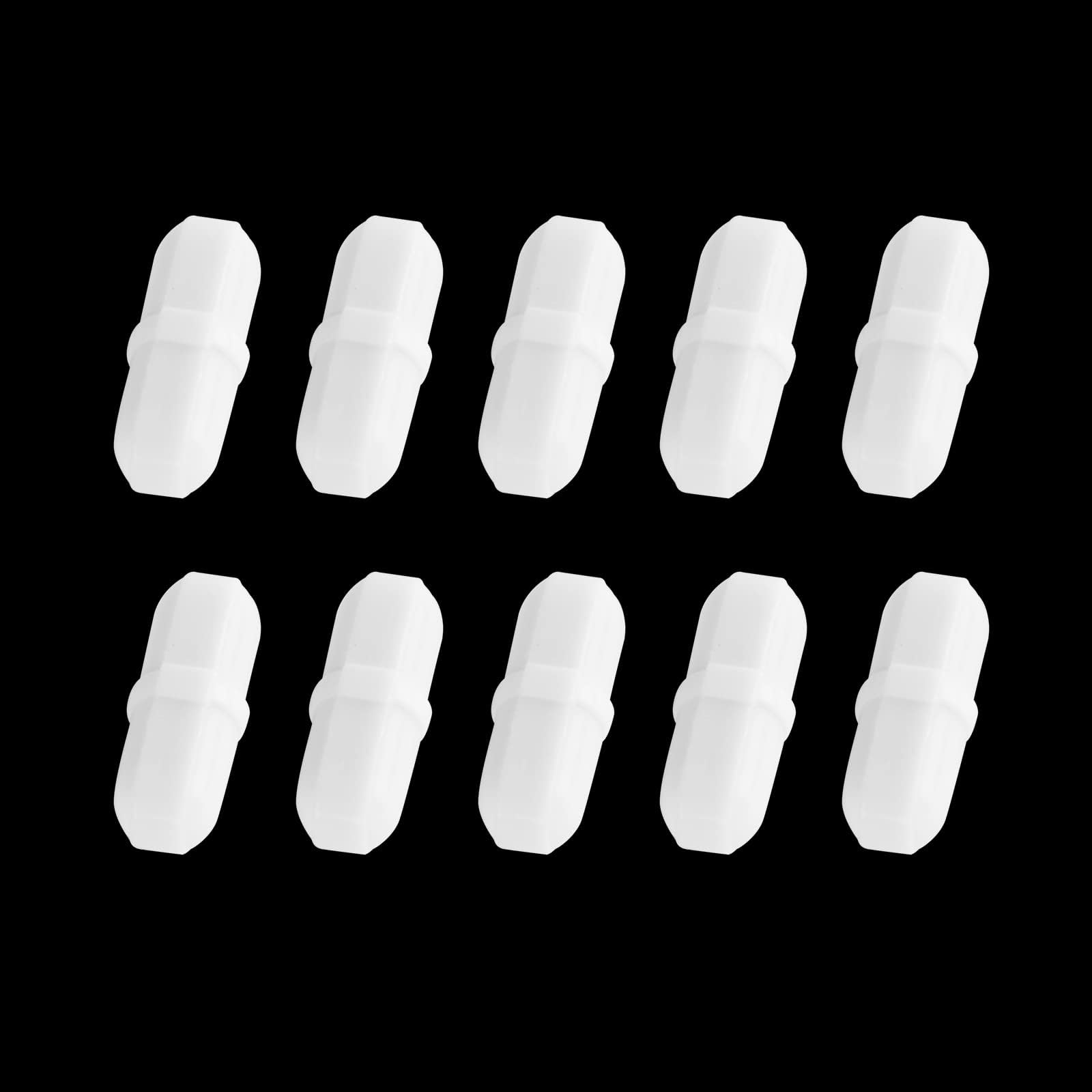 SWANSOFT 10 Pcs 20mm/0.8 Inch Small Magnetic Stirrer, PTFE Stir Bar