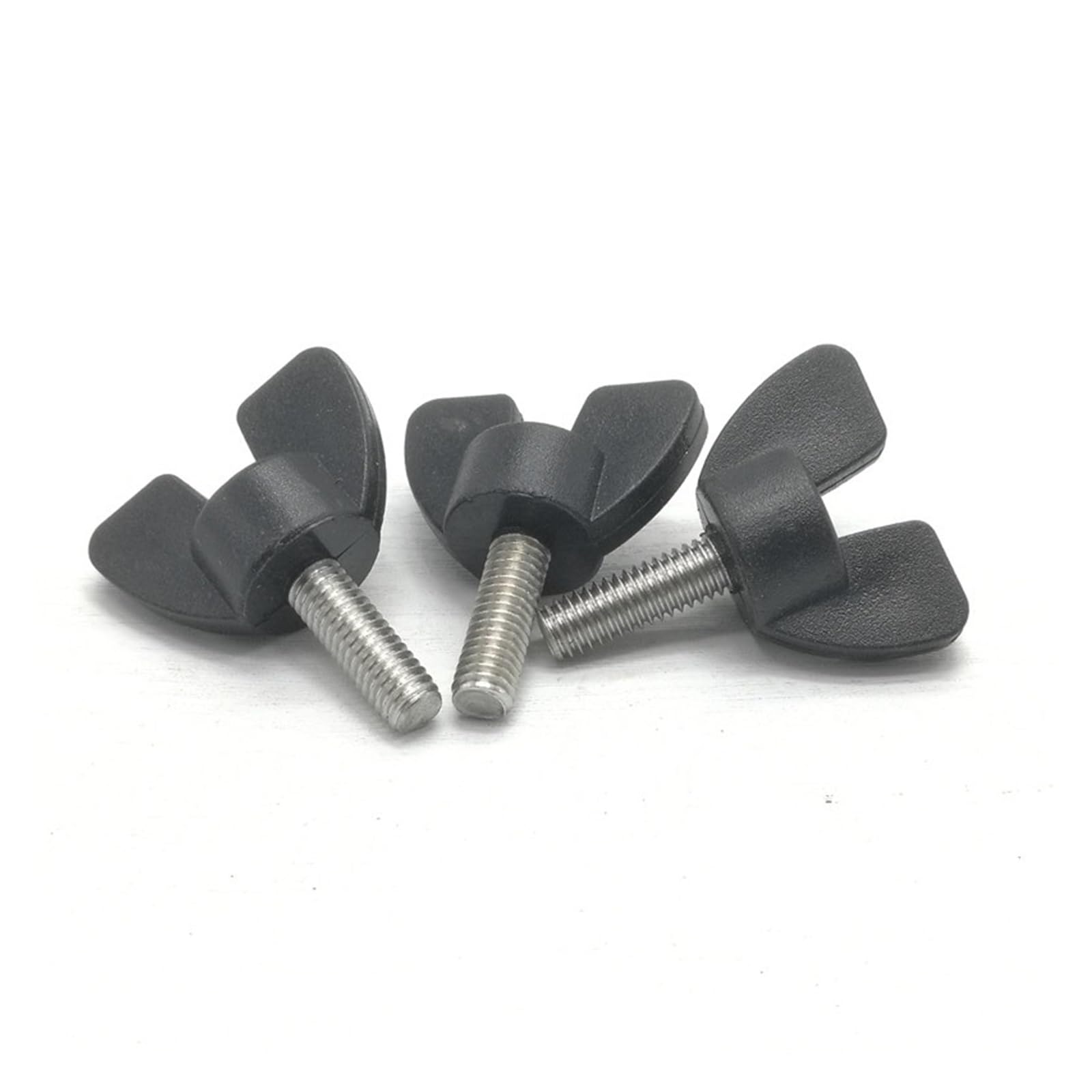 20 pièces M6 * 10/15/20/25/30/35/40/45/50 Nylon tête en plastique poignée spéciale aile papillon vis boulons(45mm)
