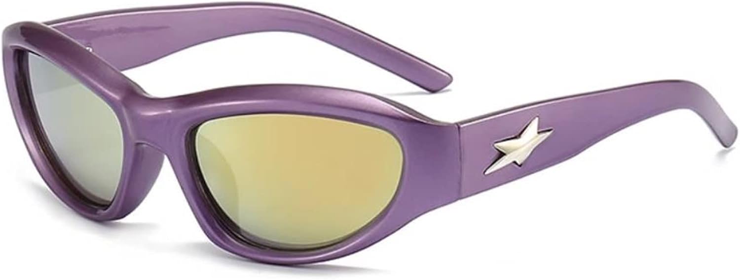 Sunglasses Pentagram Party Sunglasses Retro Street Shooting Glasses Vintage for Men Women