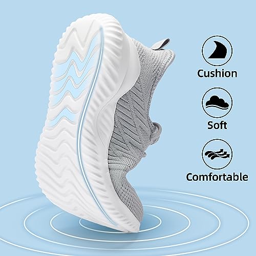 Image of PPQ Womens Slip On Walking Shoes,Memory Foam Lightweight Comfort Casual Workout Shoes,Yoga Or Tennis Or Running Sneakers