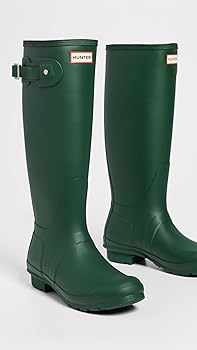 Amazon.com | Hunter Women's Original Tall Rain Boots, Hunter Green