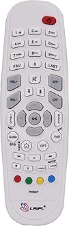 LRIPL Universal Remote Control for GTPL/Hathway/DEN/CIS Set Top Box Remote White