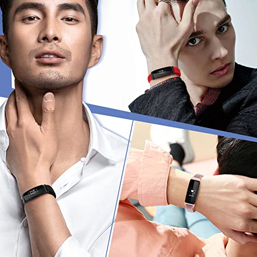 Image of Nylon Bands Compatible for Fitbit Inspire 3 /Inspire 2 /Inspire /Inspire HR /Ace 3 /Ace 2 Bands, Breathable Sport Replacement Straps Soft Adjustable Solo Loop Nylon Wristband for Women Men Kids
