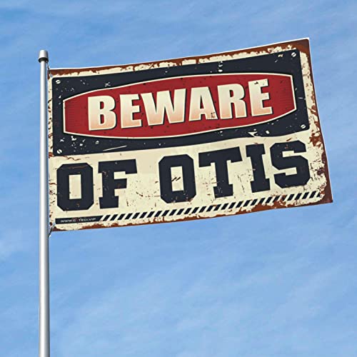 Drapeau Otis amusant pour habiller une porte de chambre de mec