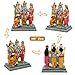 alikiki Hindu God Sita Family Statue - 6.8”H Indian Idol Sita Rama Laksman Hanuman Figure Murti Item Home Office Temple Mandir Shrine Altar Pooja Decor India Diwali Puja Gifts for Friends