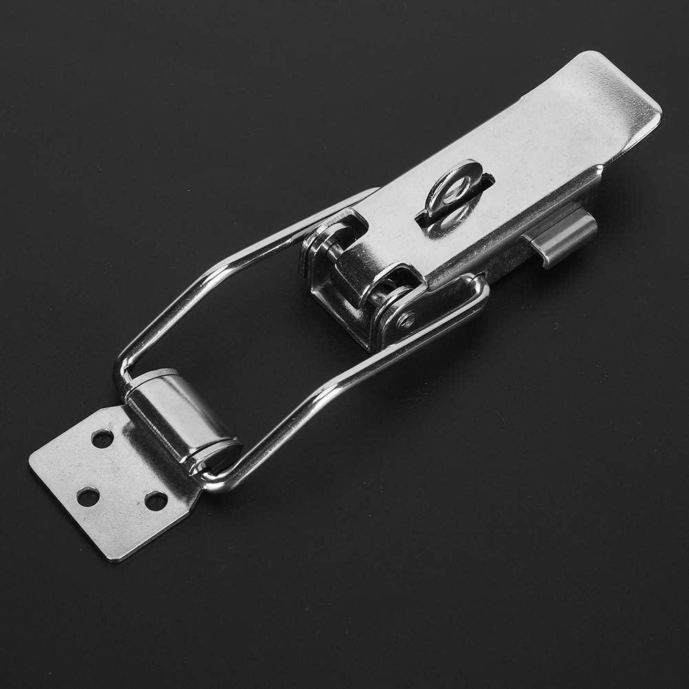 Stainless Steel Hasp Lock Latch Hardware Fasteners Mechanical Accessory Metal for Electrical Equipment Railway Passages