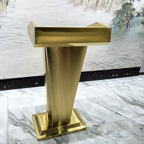 TUPAFJU Podium Stand, Portable Presentation Podium, Standing Floor Standing Podium,Reception Desk,Small Reception Desk,Front Desk Reception Counter,Reception Table Small,Standing Reception Desk(D)