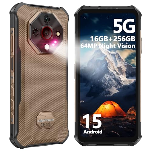 Ulefone Armor X16 Pro 5G Rugged Smartphone, 16GB+256GB MTK Dimensity 6300 Android 15, 64MP+25MP Main Camera, 10360mAh, 6.56