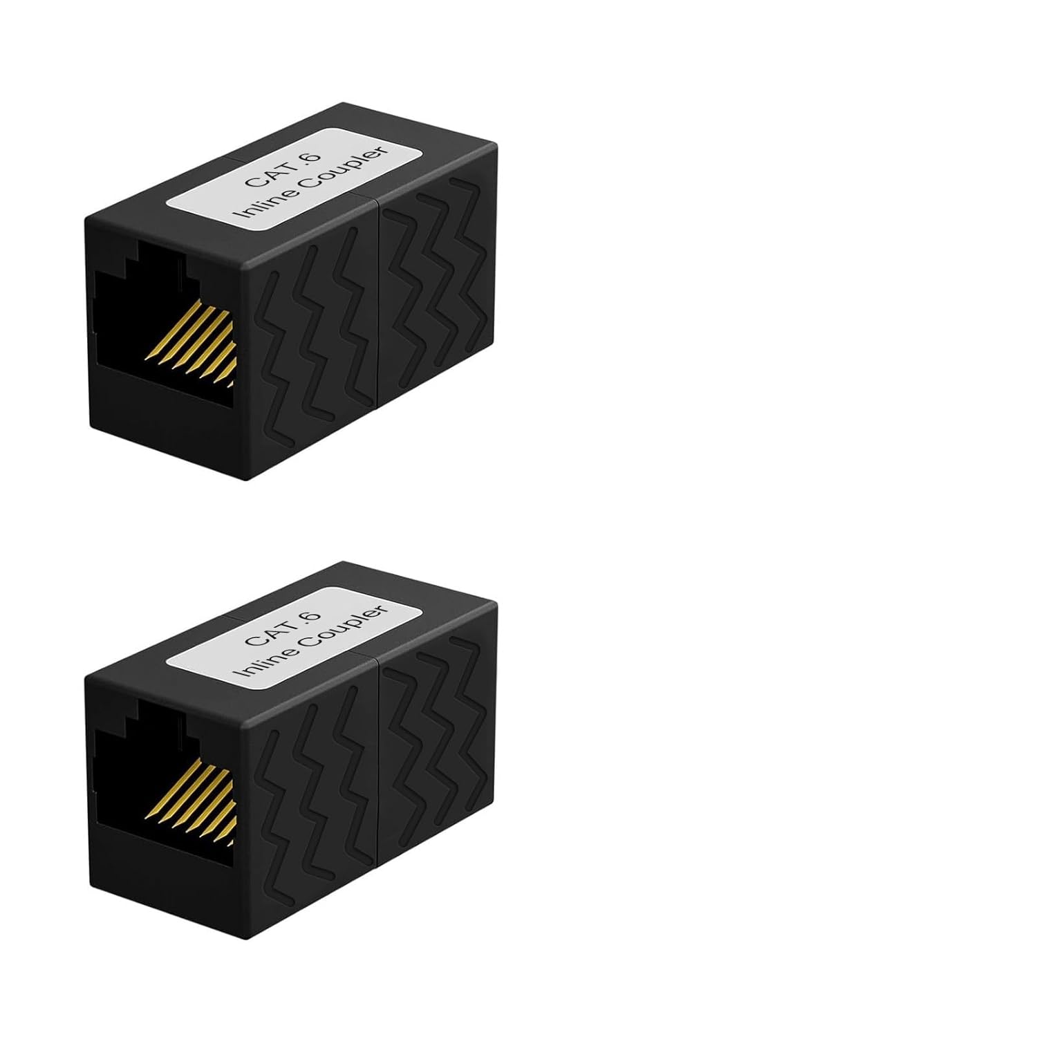 RJ45 Coupler Ethernet Connector Female to Female RJ45 Connector(3 pcs,White)