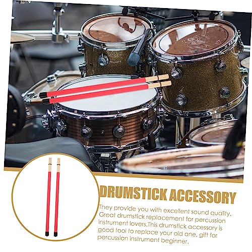 Baquetas para percusión de plástico rojo 40.5 cm miniatura 5