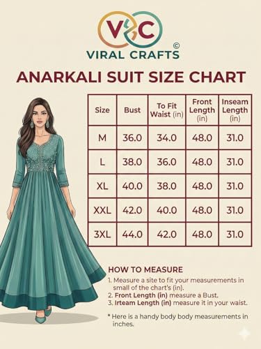 Image of Pure Cotton Anarkali Kurta Set for Women with Dupatta | 3 Piece Cotton Anarkali Suit | Floral Aari Work | Flared Ethnic Wear