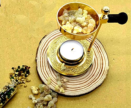 Brûleur d'encens en laiton diffuseur de résine réglable - 3