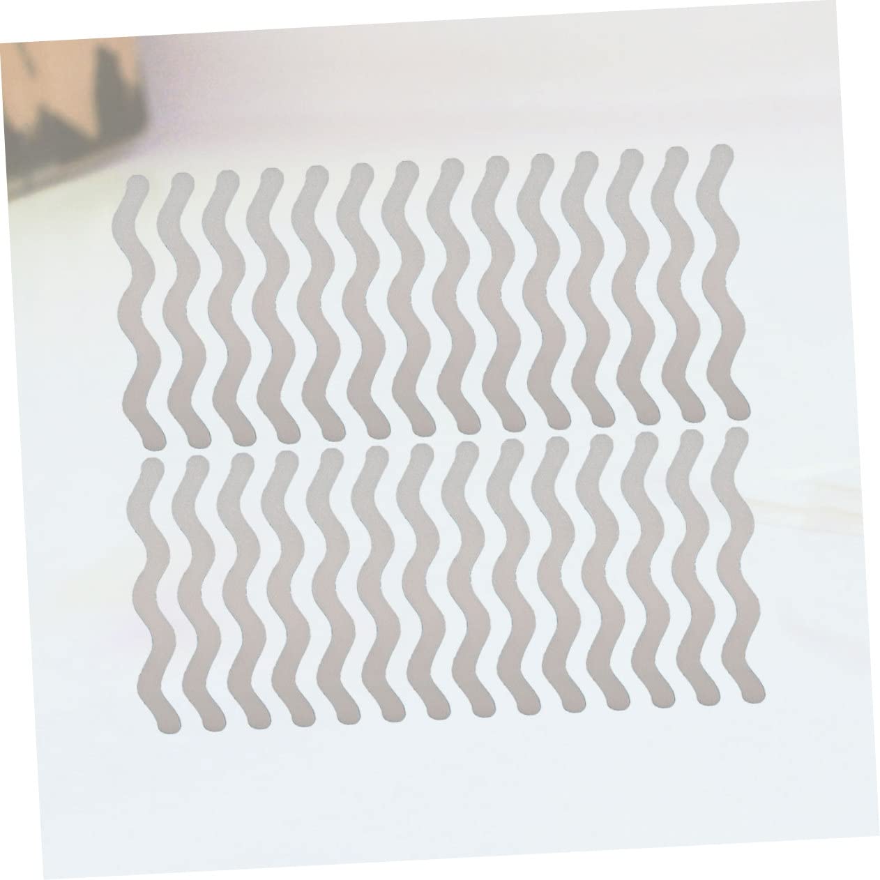 SOLUSTRE 48Pcs S Shape Bathtub Stickers Slip Bathroom Decals for Safety Self Adhesive Tapes for Smooth Surfaces for Tub Shower Floors Easy to Use and