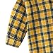 Plaid Hooded Shirts for Toddler Kids Button Down Long Sleeve Flannel Jacket Shirt Baby Boys (Yellow, 18-24 Months)