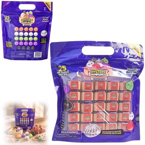25 Pcs of Extra Mini Squishy Dumplings Extra Mini Mystery Dumpling Set