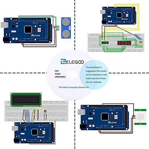 ELEGOO Mega R3 Starter Kit voor Arduino Project Ultimate Starter Kit met Duitse tutorial, MEGA R3 microcontroller en… - Afbeelding 3