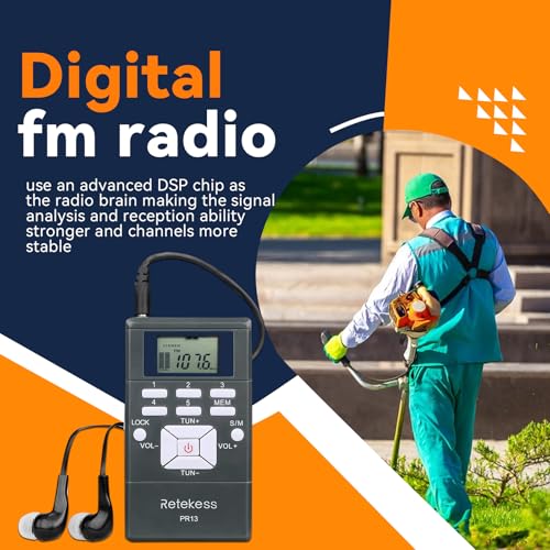 Retekess Tour Guide System Bundle con PR13 Receptor FM Portátil, Micrófonos Inalámbricos TR503 para Escuela, Conferencia, Fábrica (3 Transmisores 40 Receptores) miniatura 7