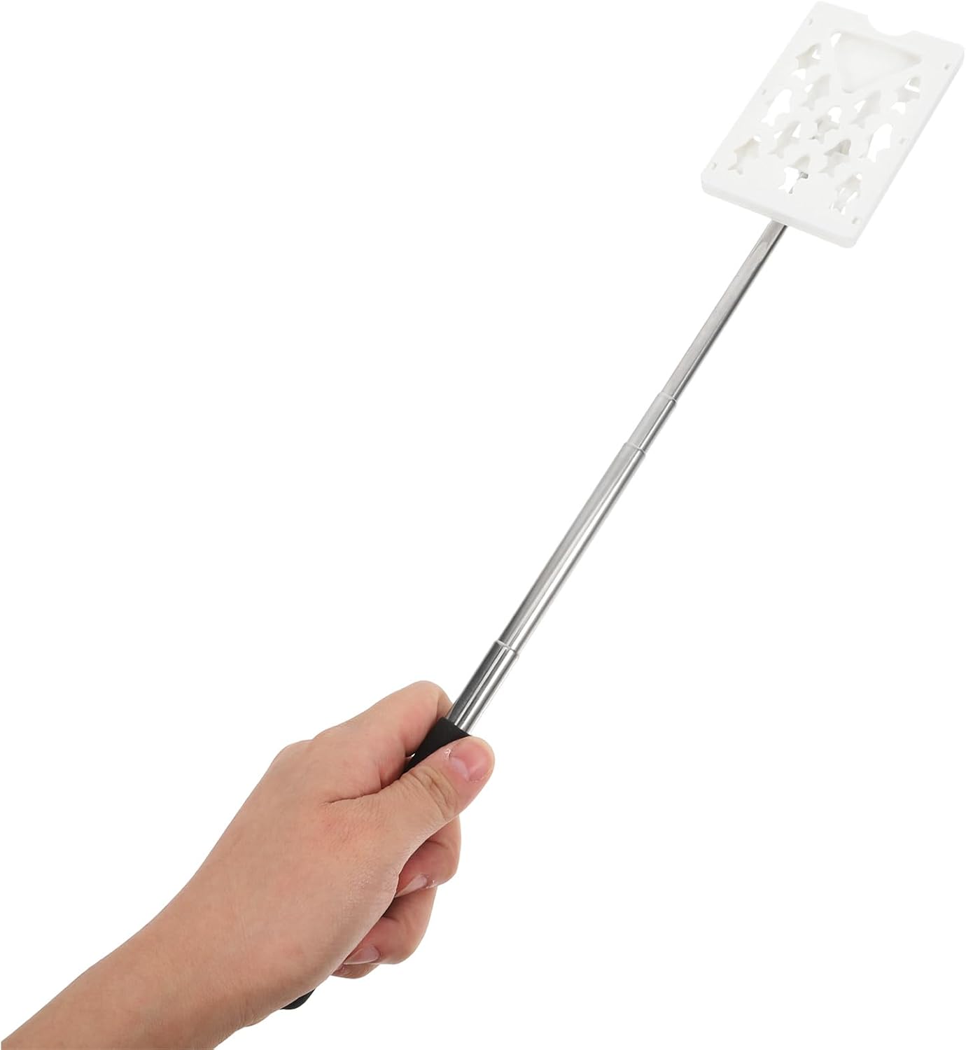 Parking Card Holder Check-in Pole - Telescopic Toll Swiping Stick for Contactless Parking Payment Abs and Stainless Steel Construction 2 Pack