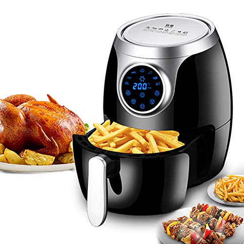 Heißluftfritteuse 4.5L XL Friteuse Heissluft, Mini Backofen mit 7 Programme, Fritteuse Air Fryer, Dörrgerät, 1300W Digitalen LED-Display mit
