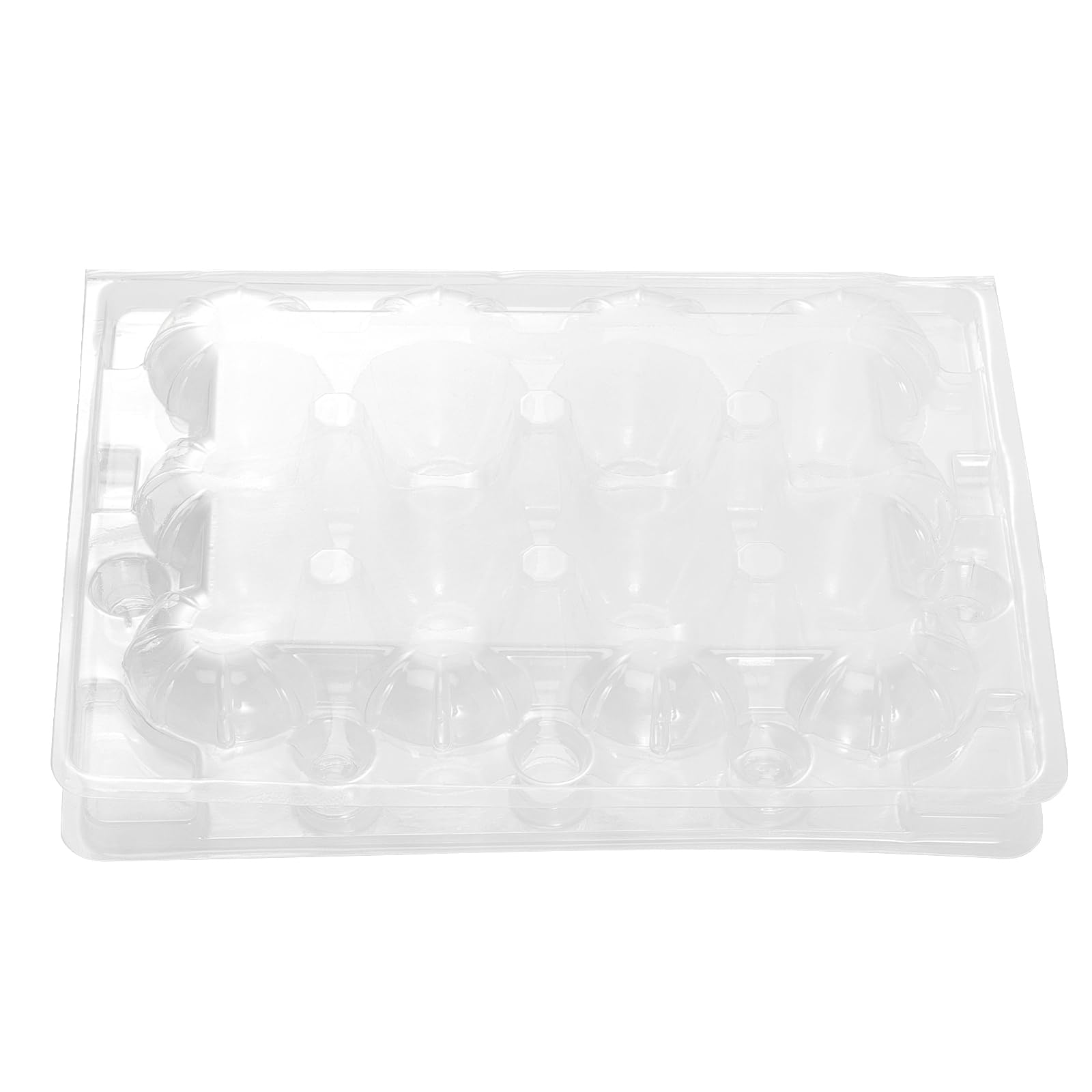 50 cajas de huevos de codorniz de plástico, 12 unidades, caja de huevos de codorniz, caja transparente para huevos de codorniz, para nevera