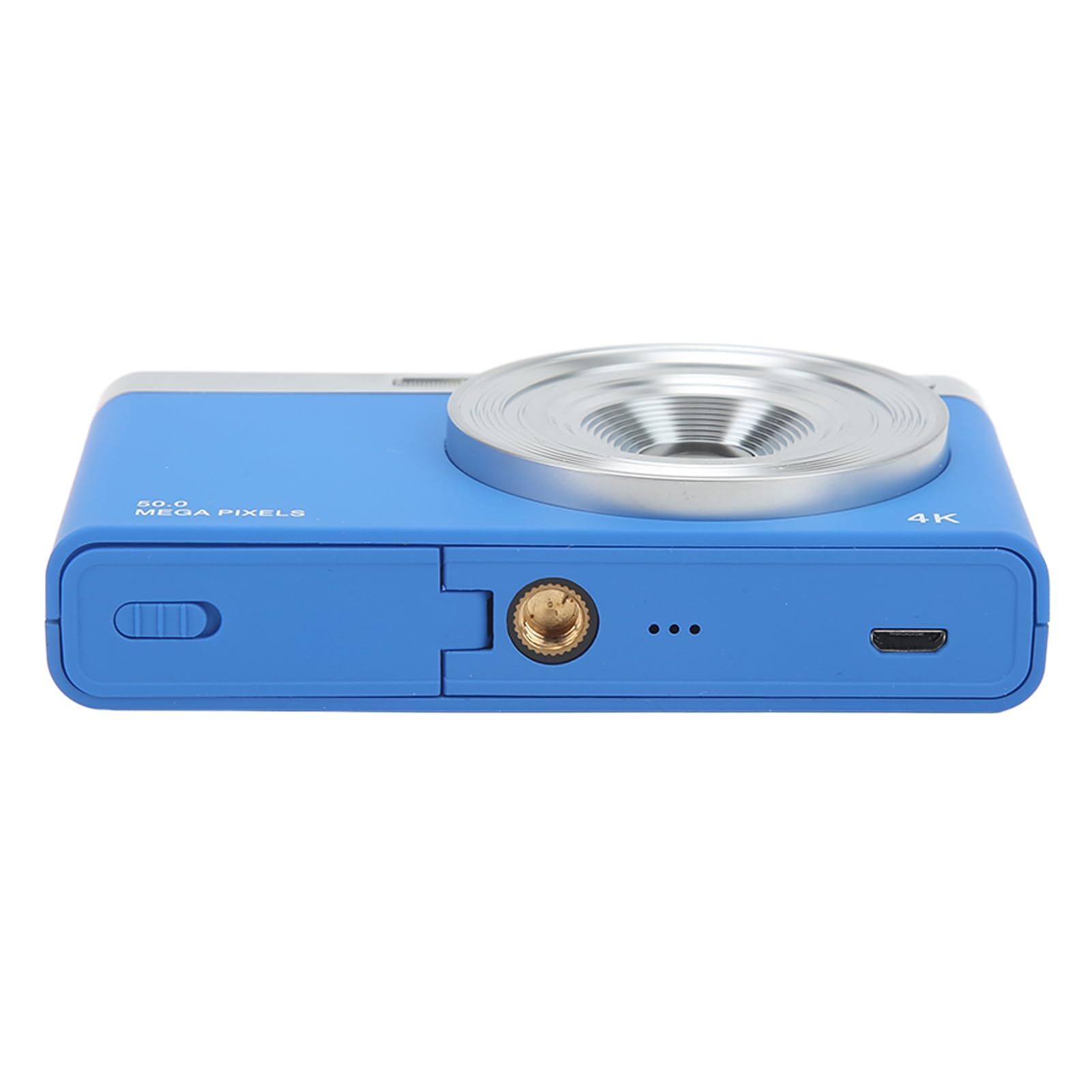 Fotocamera digitale 4K con zoom 16X AF autofocus 50 MP fotocamera mirrorless con schermo HD da 2,8 pollici per VLOG e fotografia macro ABS metallo 183 g (blu)