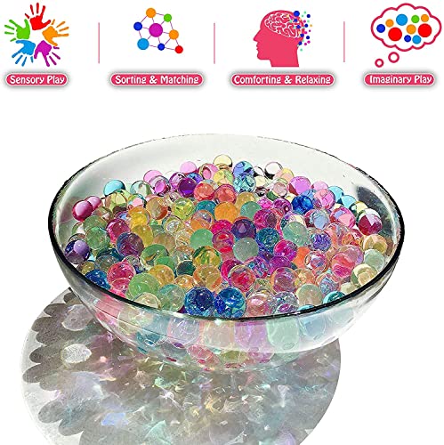 20.000 contas de água arco-íris para crianças não tóxicas - brinquedo de lençol freático - brinquedo