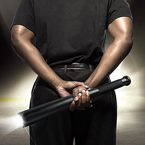 kingko Baseballschläger, Baseballschläger LED Taschenlampe,Baseballschläger aus Holz oder Aluminium (49CM)