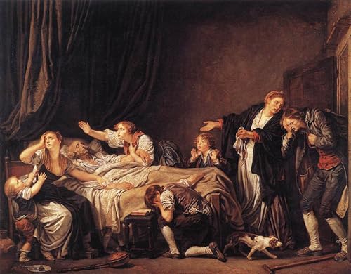 Tableau Impressions d'art Mural le Fils puni Greuze Poster Décoration 60x90