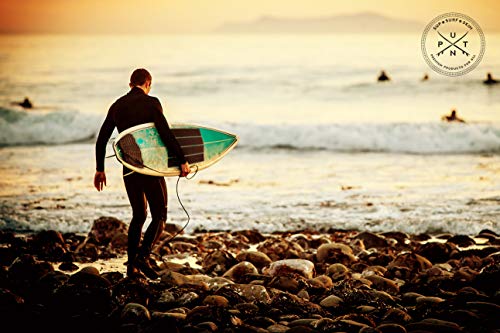 5 Piece Skimboard Traction Pad & 4 Piece Front Surfboard Traction Pads - Skim Board Stomp Foot Pads W/ Arch Bar Set For Longboard, Shortboard, Fish Board & Skimboard - Premium & Strong 3M Adhesive #TOP5