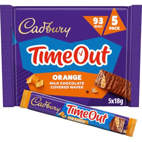 Cadbury Timeout Orange Multipack 5 Bars x 18 g 90 g Total (Pack of 1)