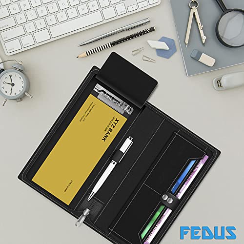 Image of FEDUS Multiple Cheque Book Holder for Cards, PU Leather Expanding Cheque Book, Traveling Wallets, Checkbook Holder, Documents Holder for Office & Home Use