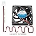 WINSINN 70mm 12V Fan - Dual Ball Bearing 4500 RPM 7015 Cooling Fan Replacement for PC/Computer Case/CPU Cooler, 30cm Cable with XH2.54-2PIN, Brushless 70x15mm (2Pcs)