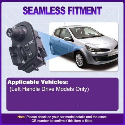 Mando intermitentes Clio 2005-2010 para conducir seguro con lluvia 4