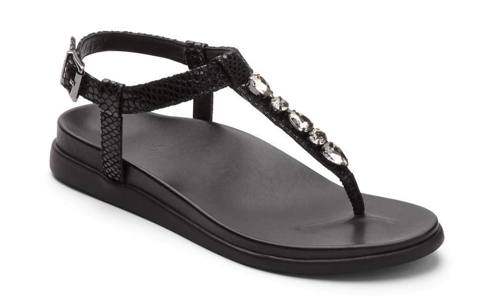 Vionic Womens Palm Boca Sandal Ladies T Strap Sandals Concealed