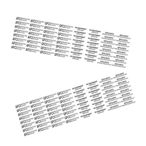 jojofuny Safety Plug Stickers Waterproof Electrical Warning Labels for Home Office