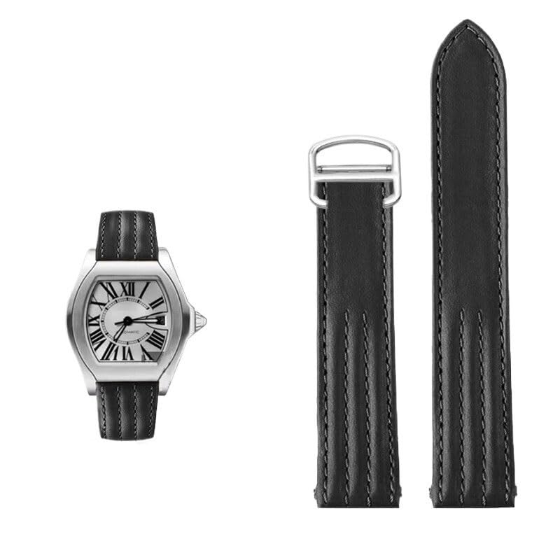 Bracelet montre interchangeables 21mm pour Cartier Roadster W6206018 boucle déployante