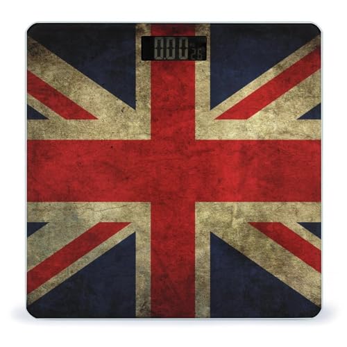 Báscula digital de baño con plataforma amplia y diseño británico miniatura 1