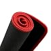 Kupx Thick Extended Edition Cloth Gaming Mouse Mat with Non-slip Rubber Base and Red Edge, 23.6x11.8x0.08-Inch