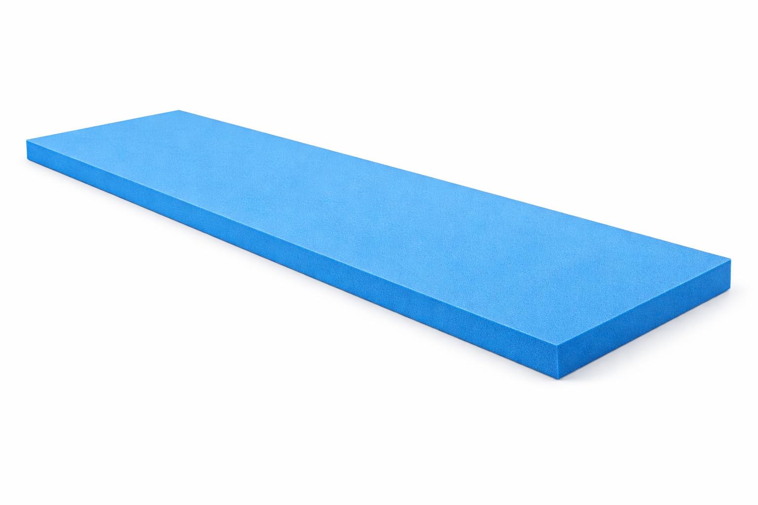 High Density Blue Firm Foam Sheet – Upholstery Foam Cut to Size for Sofa Seats, Chairs, Benches & Campervans – Durable Support Foam for DIY Projects – UK Made (3" (~7.5 cm) Thick, 80" x 45")