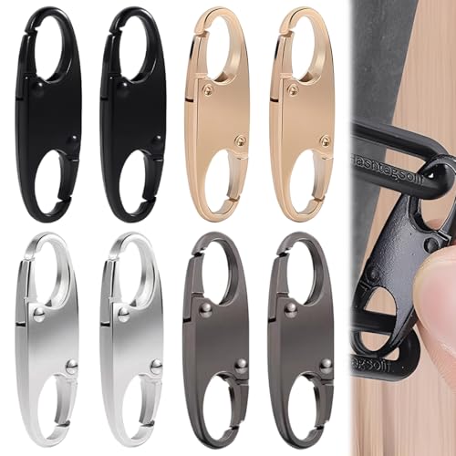 EJRUP Gadgets De Viaje Cierres De Cremallera, 8 Piezas Cierres Antirrobo Para Mochilas, Cierres Antirrobo Para Equipaje, Mochilas, Bolsos, Carteras, Tiradores De Cremallera, Uso Versátil
