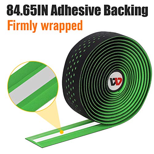 WESTGIRL Road Bike Handlebar Tape, EVA Non-Slip Soft Bicycle Bar Tape with End Plugs, Durable & Shock-Absorbing Cycling Handle Warps - 2 Rolls