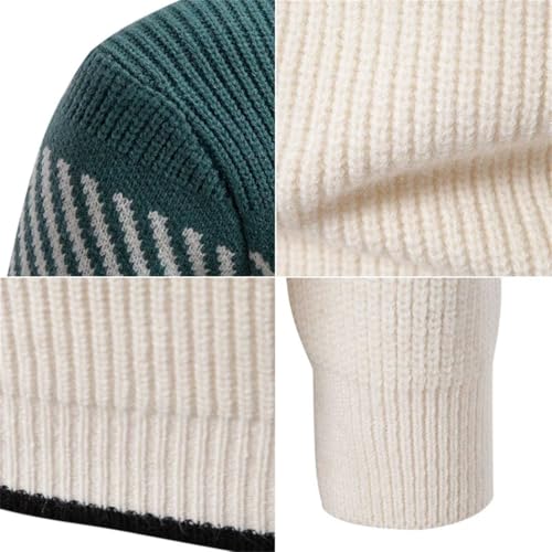 Men's Casual Color Block Sweater Knit Pullover Long Sleeve Comfortable Warm Soft Winter Top Relaxed Fit Top4