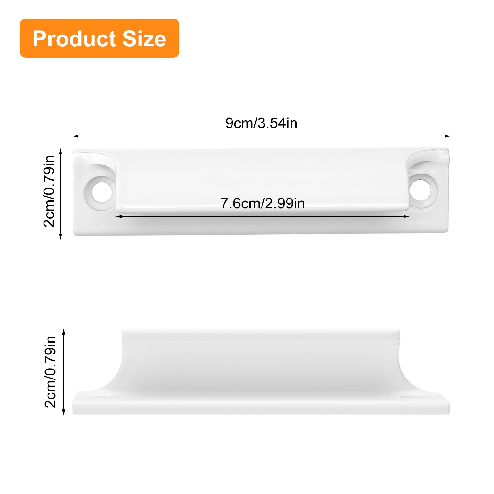 APOMOONS 4 pz Maniglia per porta da balcone esterna, porta da terrazza esterna, maniglia in lega di alluminio, set di maniglie versatili e sicure con adatto per finestre