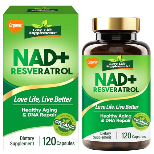 NAD+ con Resveratrol 1200 mg | Nicotinamide Riboside y Complejo Antiedad | Máxima Absorción Liposomal para Energía, Enfoque y Salud Celular | 120 Cápsulas | 2 Meses de Suministro