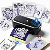Phomemo TP31 Tattoo Stencil Printer, Mini Temporary Tattoo Maker with 30pcs Transfer Paper,Bluetooth Tattoo Machines Printers for Tattoo Beginners & Artists,DlY,Parties,Gifts. Deep Black