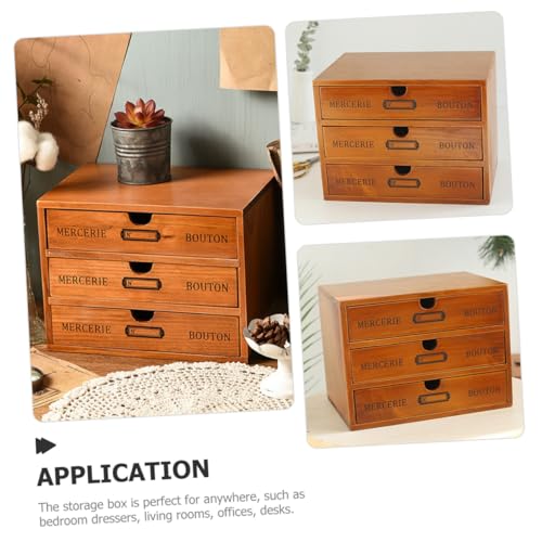 Rangement cosmétique Uonlytech en bois massif noble aux finitions soignées - 7