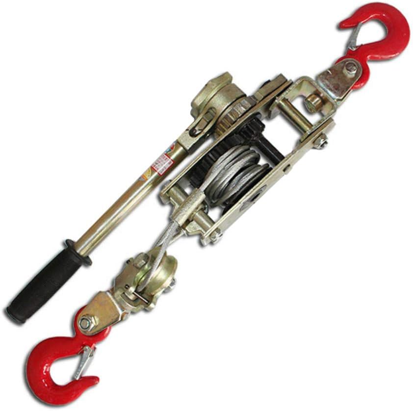 Multifunction Hand Power Puller Wired Rope Cable Puller Tighten Tool Steel Cable Gear Winch