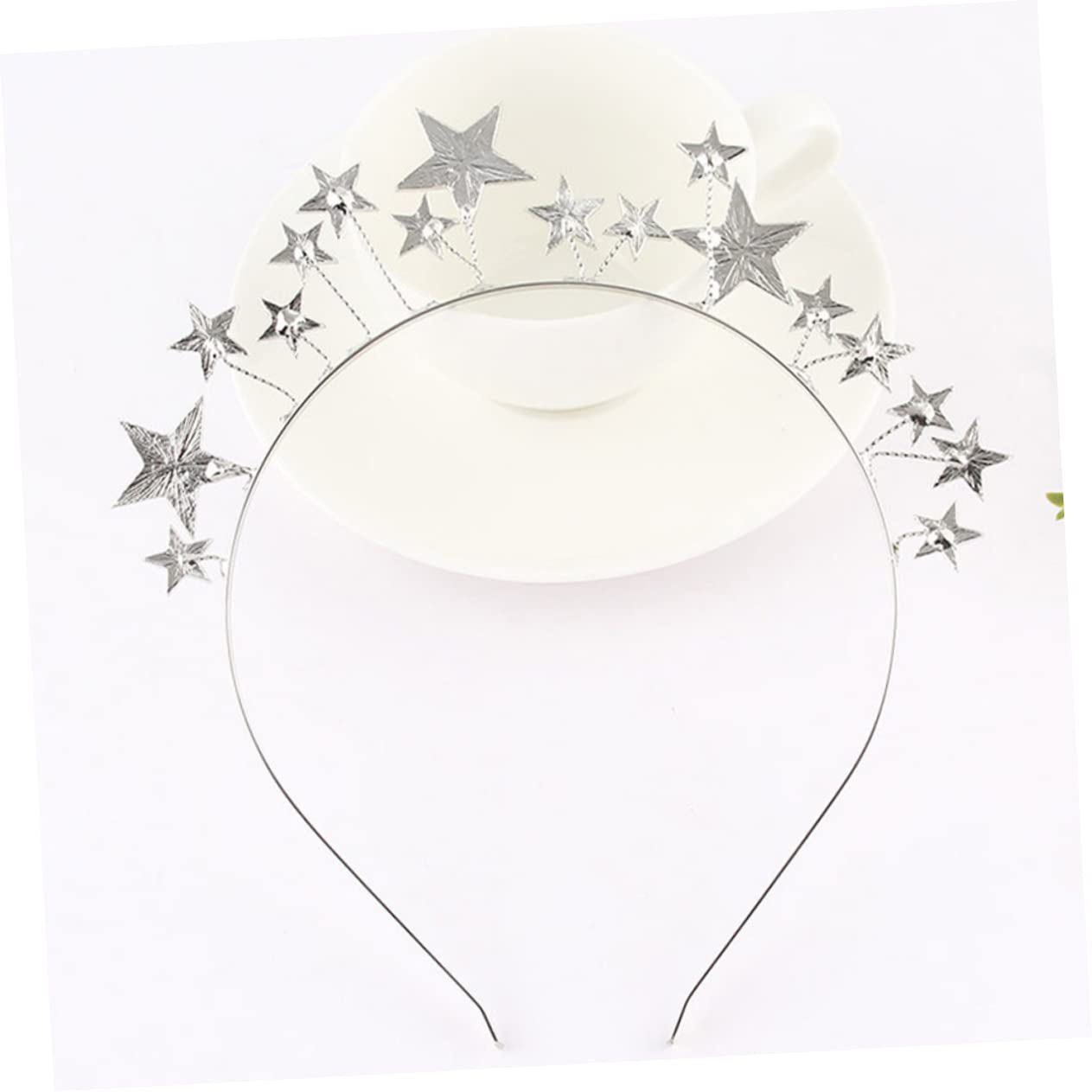 FRCOLOR 5pezzi Cerchietto Elegante Con Strass Stella Per Donne e Ragazze Accessorio Per Shiny Per Matrimoni e Feste Design Creativo e Leggero Per Eventi Speciali